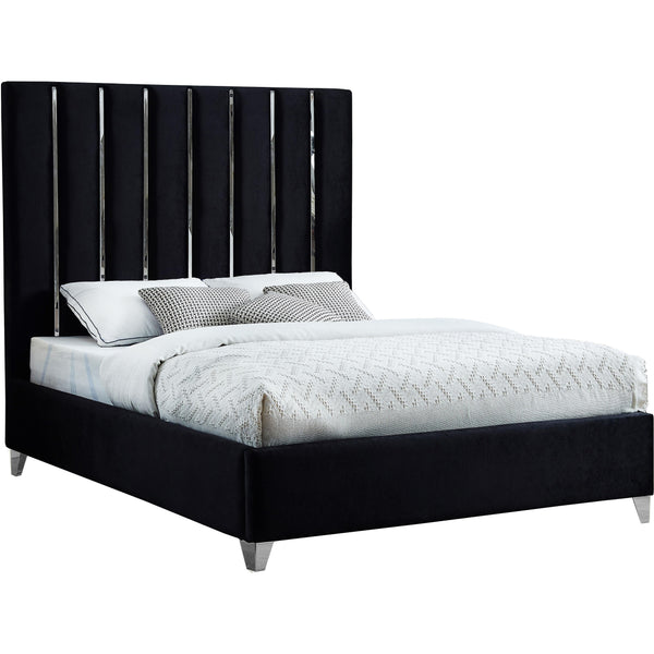 Meridian Enzo Full Upholstered Platform Bed EnzoBlack-F IMAGE 1