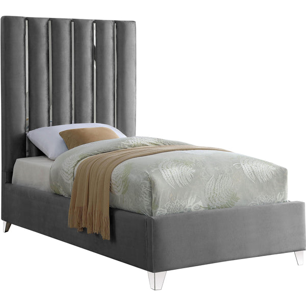 Meridian Enzo Twin Upholstered Platform Bed EnzoGrey-T IMAGE 1