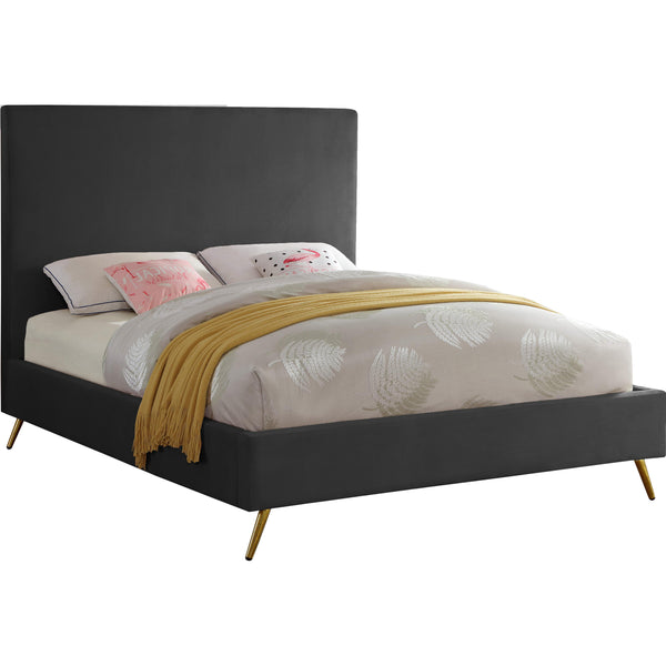 Meridian Jasmine Full Upholstered Platform Bed JasmineGrey-F IMAGE 1