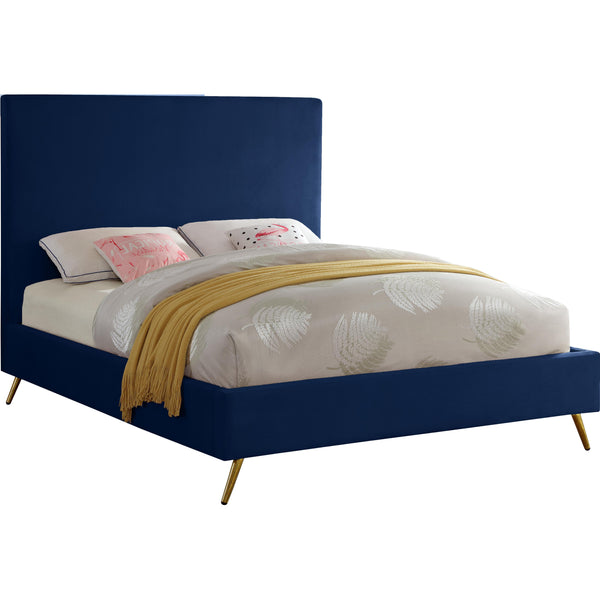 Meridian Jasmine Full Upholstered Platform Bed JasmineNavy-F IMAGE 1