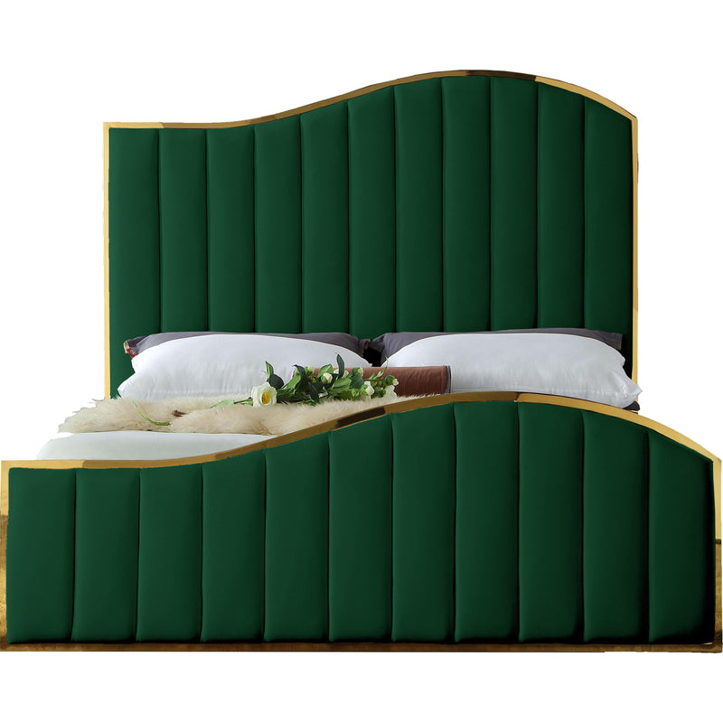 Meridian Jolie King Upholstered Platform Bed JolieGreen-K IMAGE 1