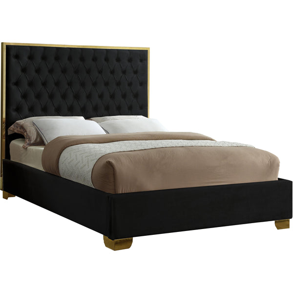 Meridian Lana Full Upholstered Platform Bed LanaBlack-F IMAGE 1