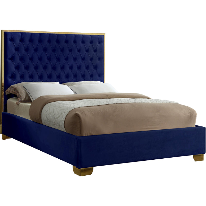 Meridian Lana King Upholstered Platform Bed LanaNavy-K IMAGE 1