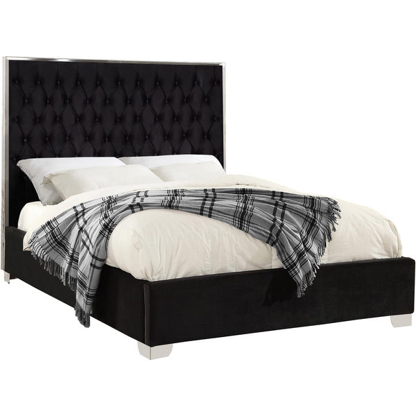 Meridian Lexi Queen Upholstered Platform Bed LexiBlack-Q IMAGE 1