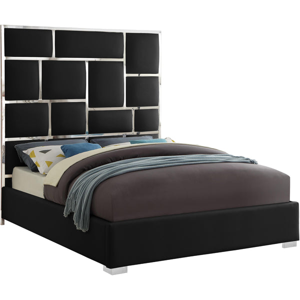 Meridian Milan King Upholstered Platform Bed MilanBlack-K IMAGE 1