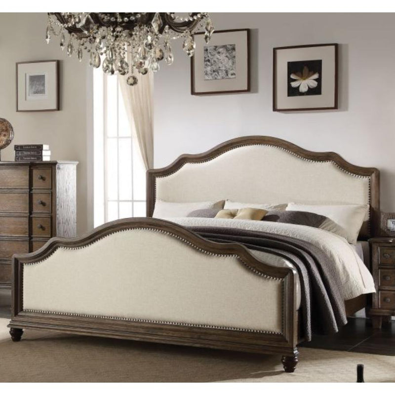 Acme Furniture Baudoin King Upholstered Panel Bed 26107EK IMAGE 2
