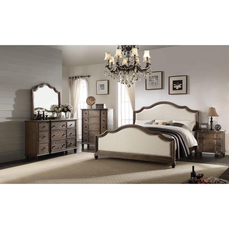 Acme Furniture Baudoin King Upholstered Panel Bed 26107EK IMAGE 3