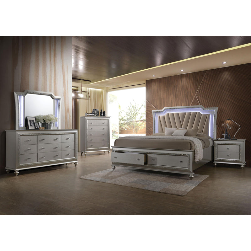 Acme Furniture Kaitlyn King Panel Bed with Storage 27227EK IMAGE 7