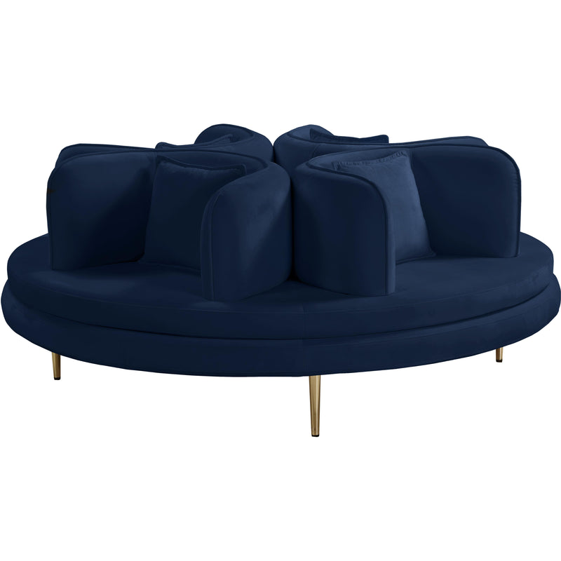 Meridian Circlet Stationary Fabric Sofa 627Navy IMAGE 1