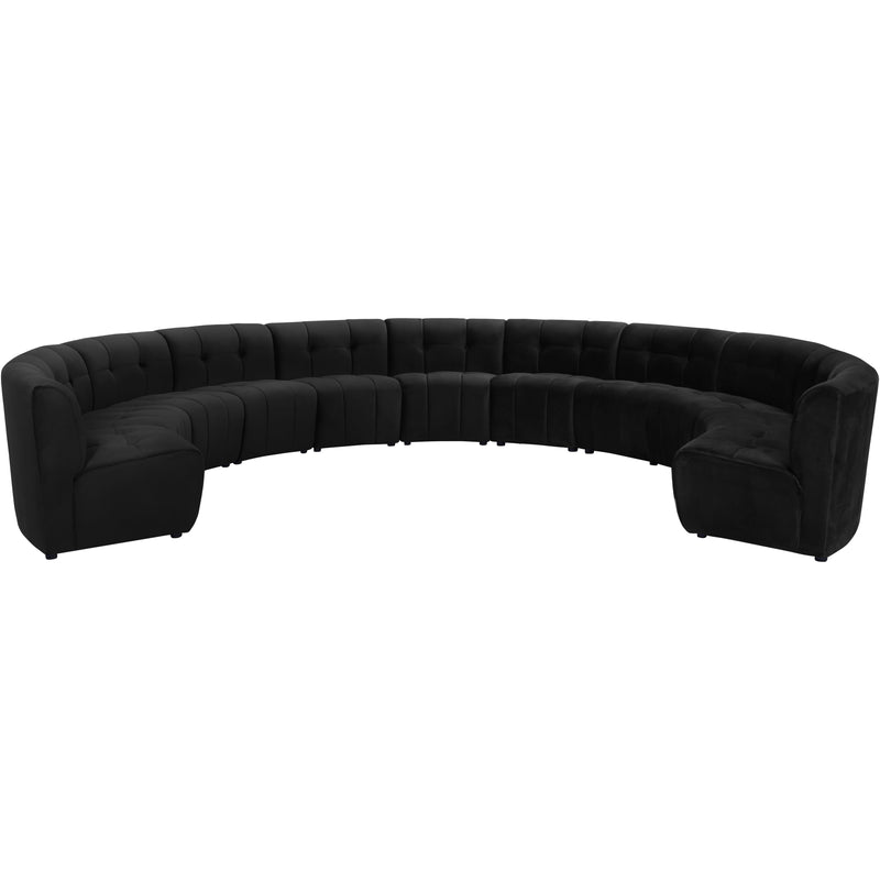 Meridian Limitless Fabric 11 pc Sectional 645Black-11PC IMAGE 1