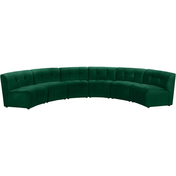 Meridian Limitless Fabric 6 pc Sectional 645Green-6PC IMAGE 1