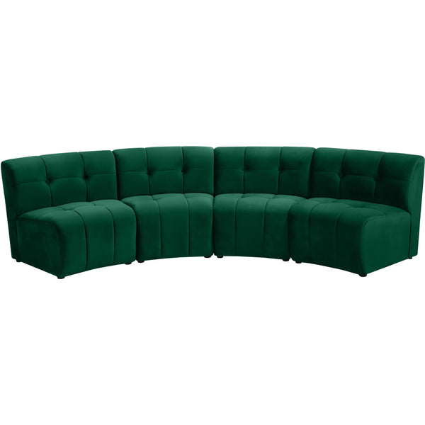 Meridian Limitless Fabric 4 pc Sectional 645Green-4PC IMAGE 1