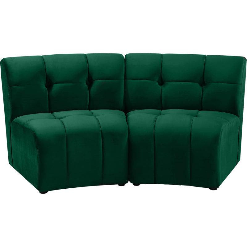 Meridian Limitless Fabric 2 pc Sectional 645Green-2PC IMAGE 1