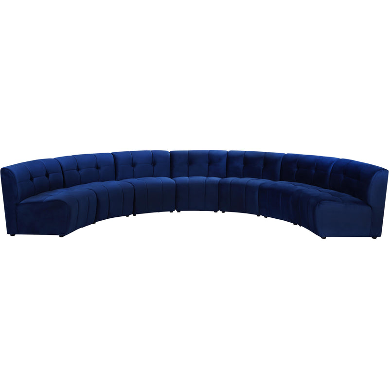 Meridian Limitless Fabric 7 pc Sectional 645Navy-7PC IMAGE 1