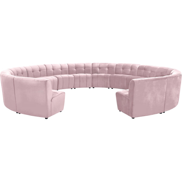 Meridian Limitless Fabric 14 pc Sectional 645Pink-14PC IMAGE 1