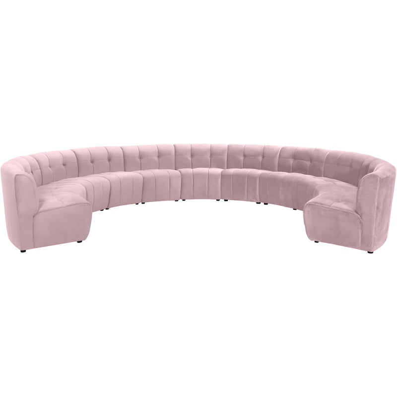 Meridian Limitless Fabric 11 pc Sectional 645Pink-11PC IMAGE 1