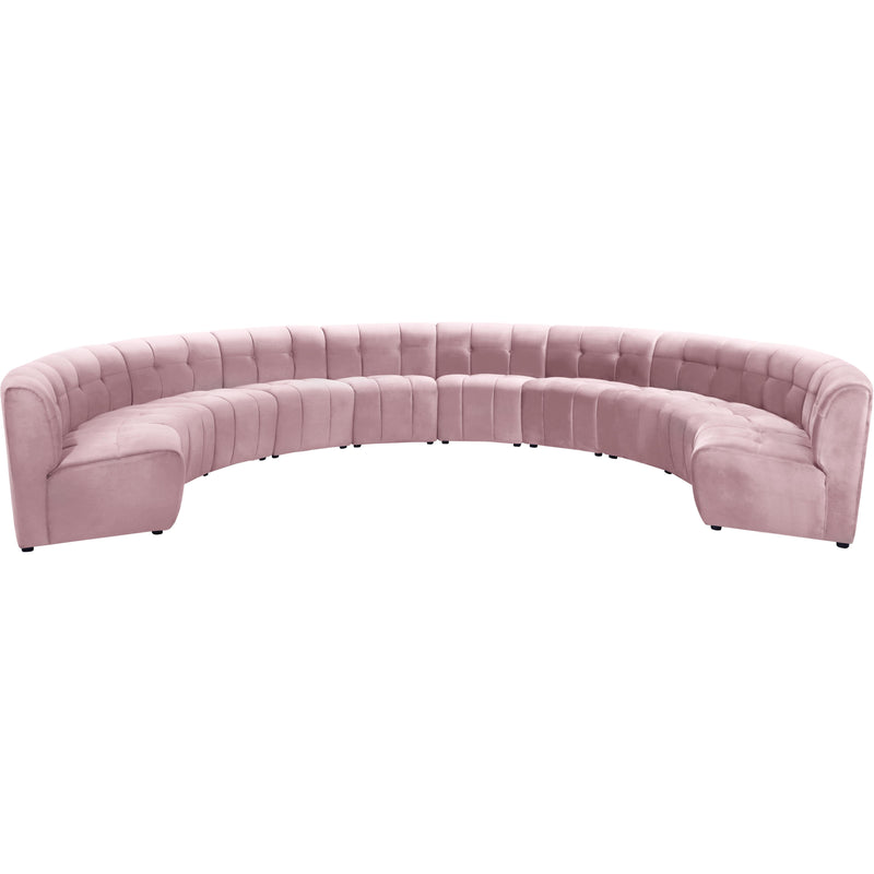 Meridian Limitless Fabric 10 pc Sectional 645Pink-10PC IMAGE 1