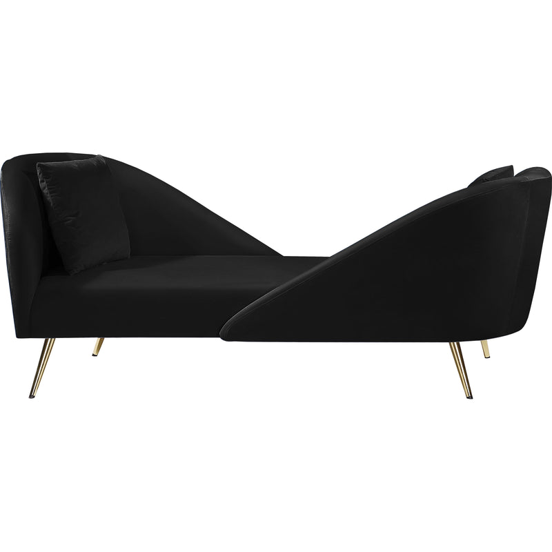 Meridian Nolan Fabric Chaise 656Black-Chaise IMAGE 1