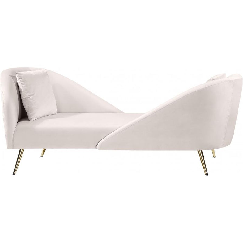 Meridian Nolan Fabric Chaise 656Cream-Chaise IMAGE 1