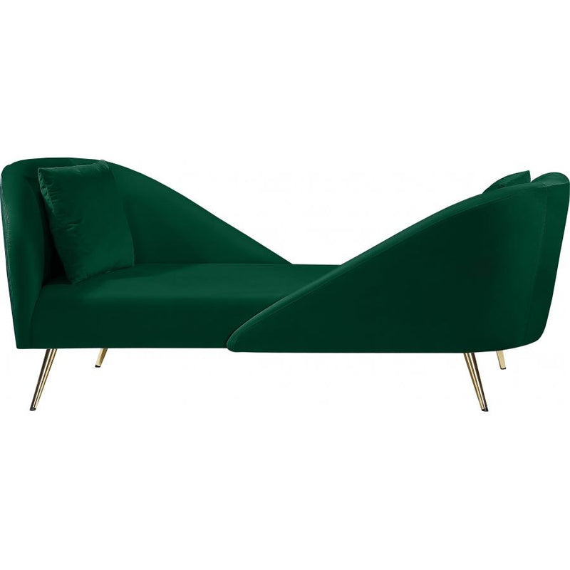 Meridian Nolan Fabric Chaise 656Green-Chaise IMAGE 1