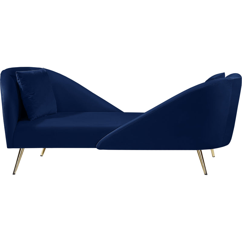 Meridian Nolan Fabric Chaise 656Navy-Chaise IMAGE 1