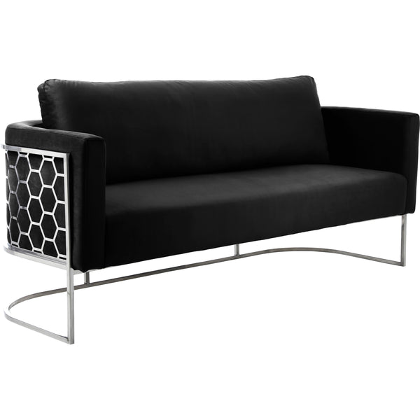 Meridian Casa Stationary Fabric Sofa 691Black-S IMAGE 1