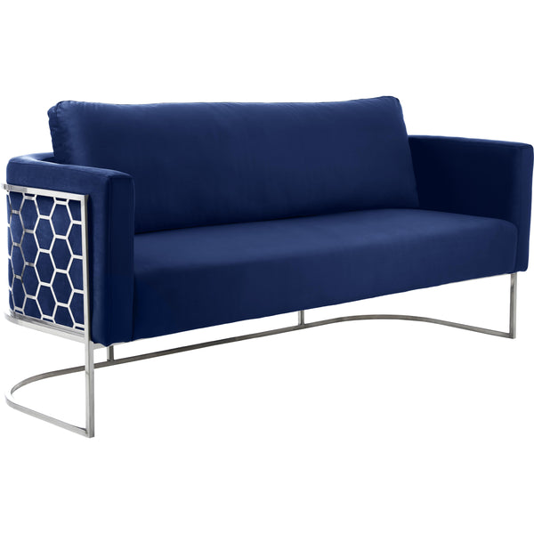 Meridian Casa Stationary Fabric Sofa 691Navy-S IMAGE 1