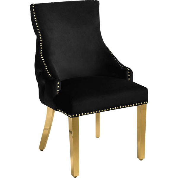 Meridian Tuft Dining Chair 730Black-C IMAGE 1