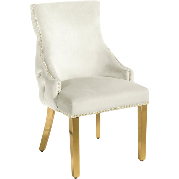 Meridian Tuft Dining Chair 730Cream-C IMAGE 1