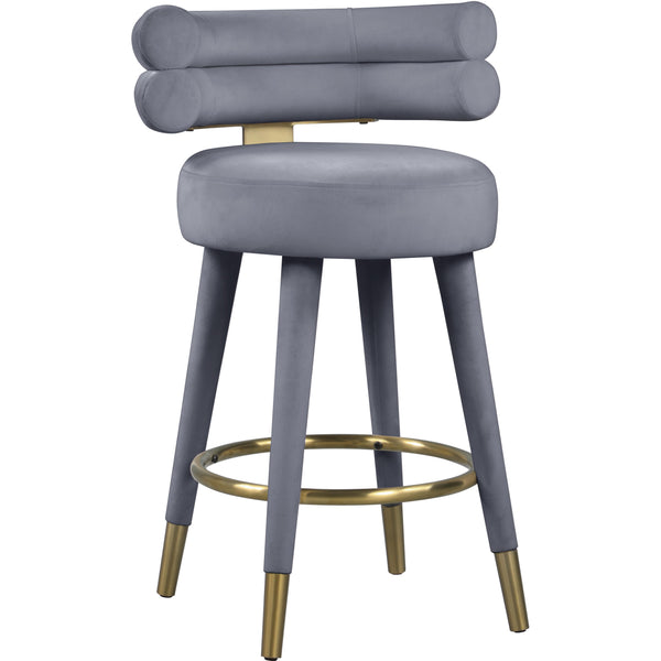 Meridian Fitzroy Counter Height Stool 798Grey-C IMAGE 1