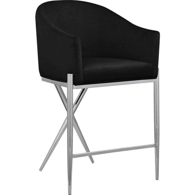 Meridian Xavier Counter Height Stool 866Black-C IMAGE 1