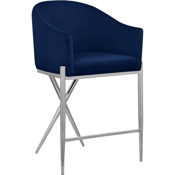 Meridian Xavier Counter Height Stool 866Navy-C IMAGE 1