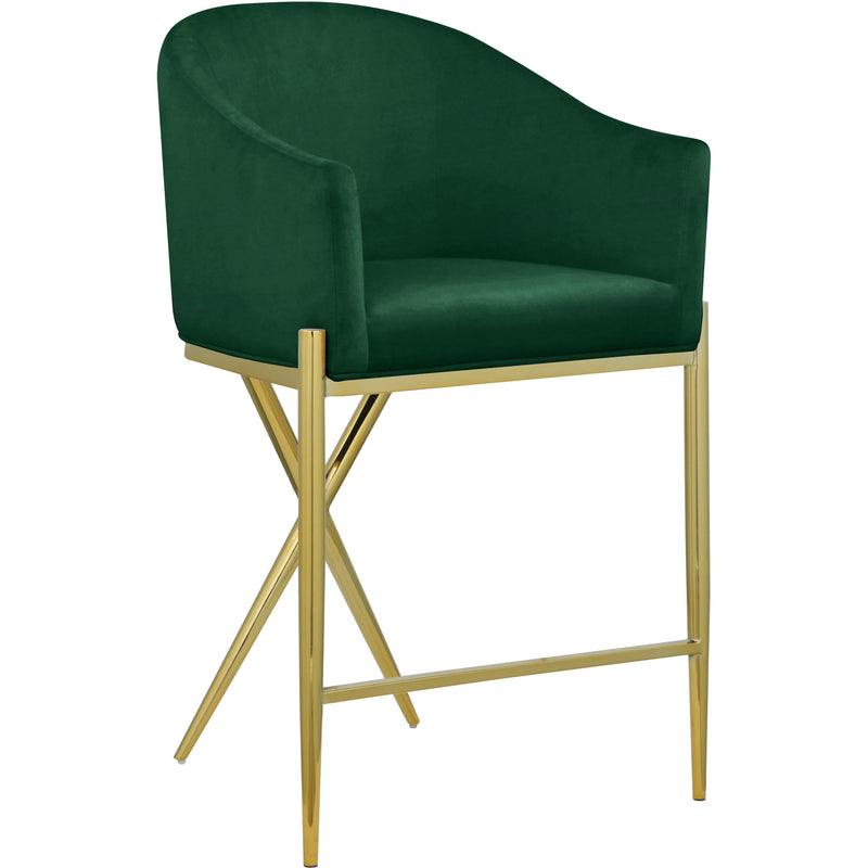 Meridian Xavier Counter Height Stool 867Green-C IMAGE 1