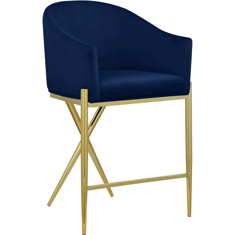 Meridian Xavier Counter Height Stool 867Navy-C IMAGE 1