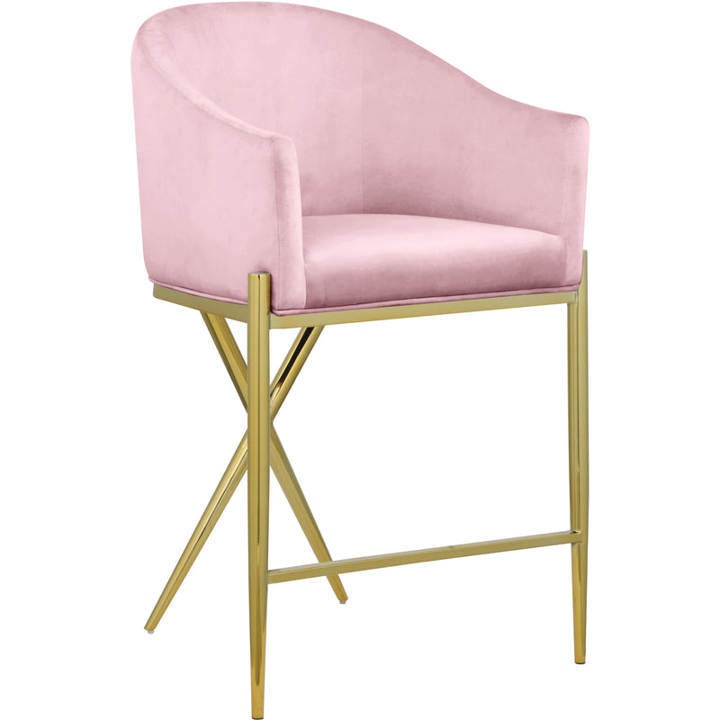 Meridian Xavier Counter Height Stool 867Pink-C IMAGE 1