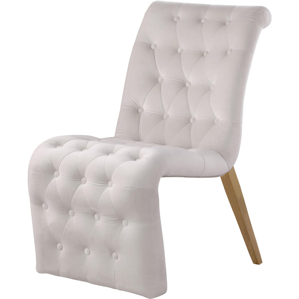 Meridian Curve Dining Chair 920Cream-C IMAGE 1