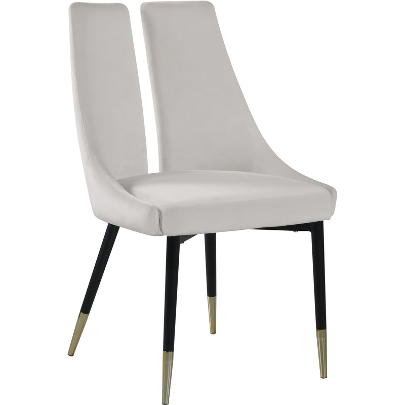 Meridian Sleek Dining Chair 944Cream-C IMAGE 1