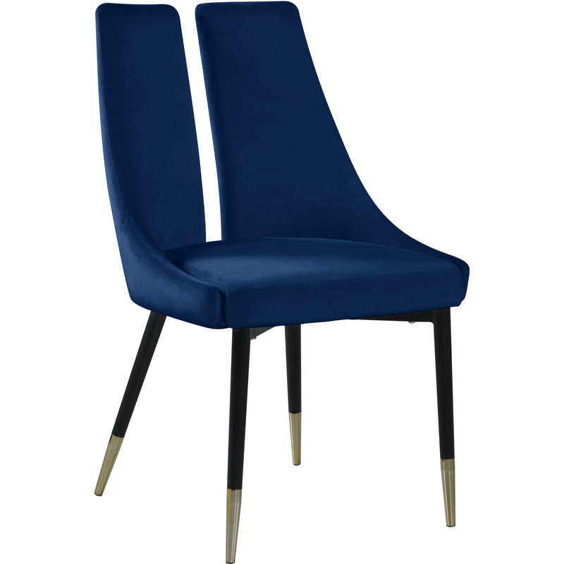 Meridian Sleek Dining Chair 944Navy-C IMAGE 1