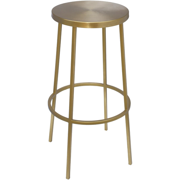 Meridian Tyson Pub Height Stool 950Gold IMAGE 1