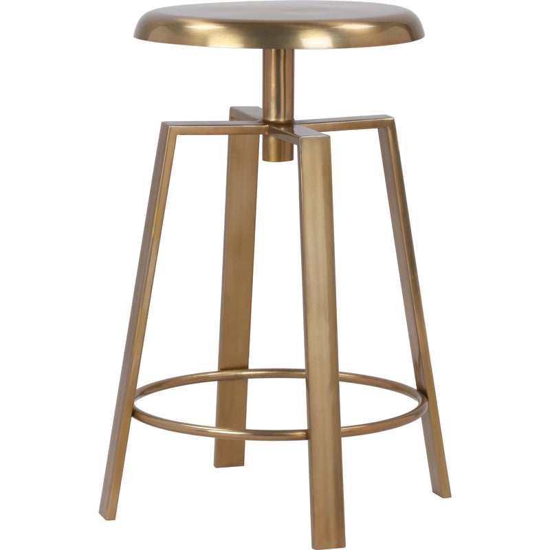 Meridian Lang Adjustable Height Stool 936Gold IMAGE 1