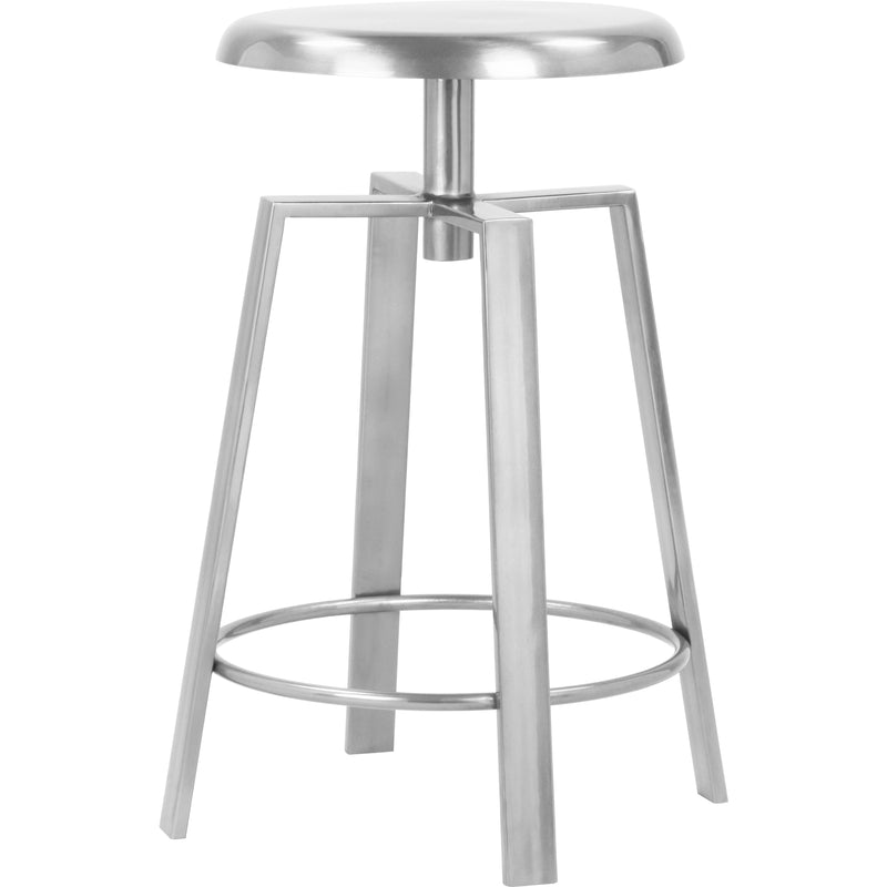 Meridian Lang Adjustable Height Stool 936Silver IMAGE 1