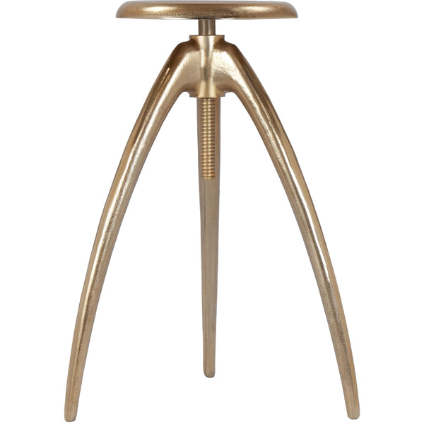 Meridian Clara Adjustable Height Stool 937Gold IMAGE 1