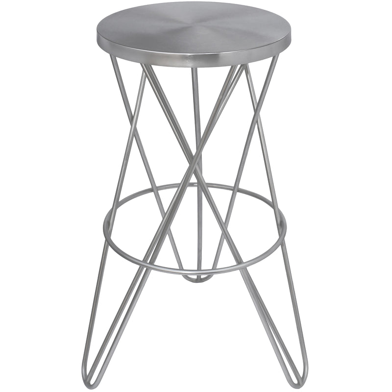 Meridian Mercury Pub Height Stool 948Silver IMAGE 1