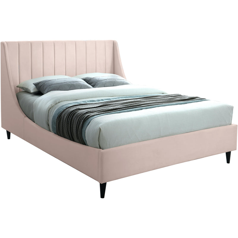 Meridian Eva Full Upholstered Platform Bed EvaPink-F IMAGE 1