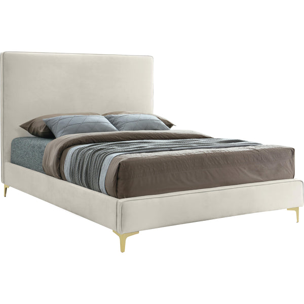 Meridian Geri Full Upholstered Platform Bed GeriCream-F IMAGE 1