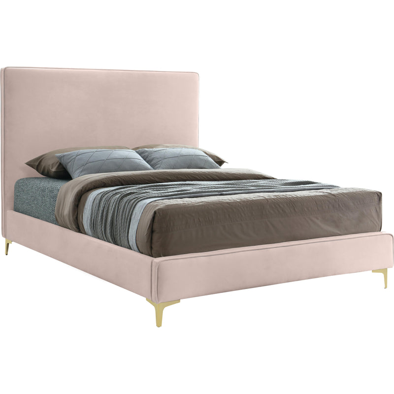 Meridian Geri King Upholstered Platform Bed GeriPink-K IMAGE 1