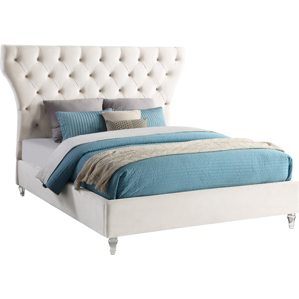 Meridian Kira King Upholstered Platform Bed KiraCream-K IMAGE 1