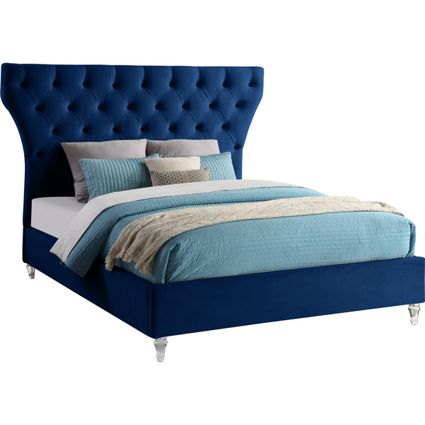 Meridian Kira King Upholstered Platform Bed KiraNavy-K IMAGE 1