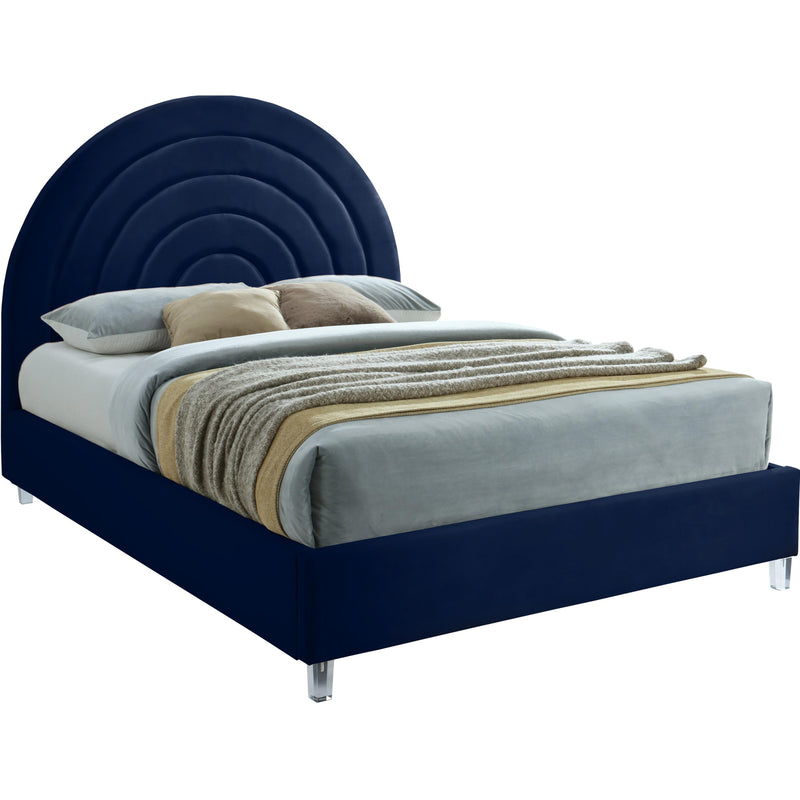 Meridian Rainbow King Upholstered Platform Bed RainbowNavy-K IMAGE 1