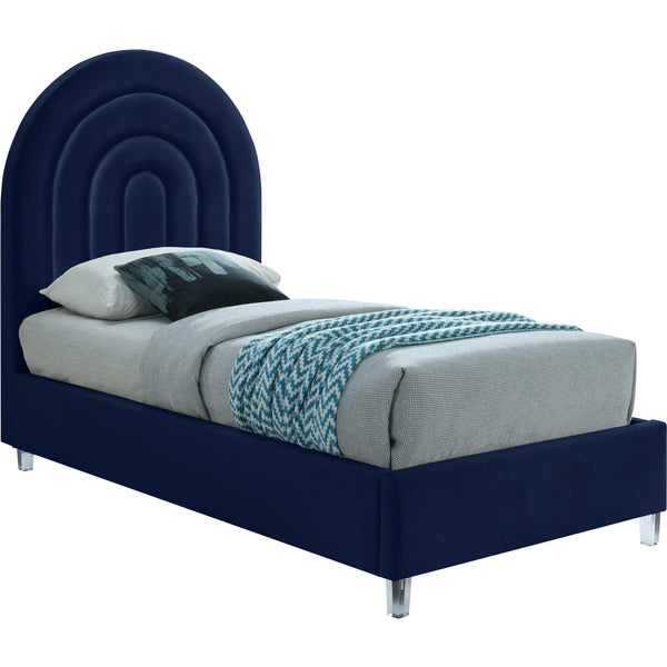 Meridian Rainbow Twin Upholstered Platform Bed RainbowNavy-T IMAGE 1